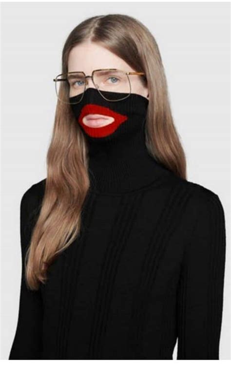 black face sweater by gucci|Gucci ethical issues.